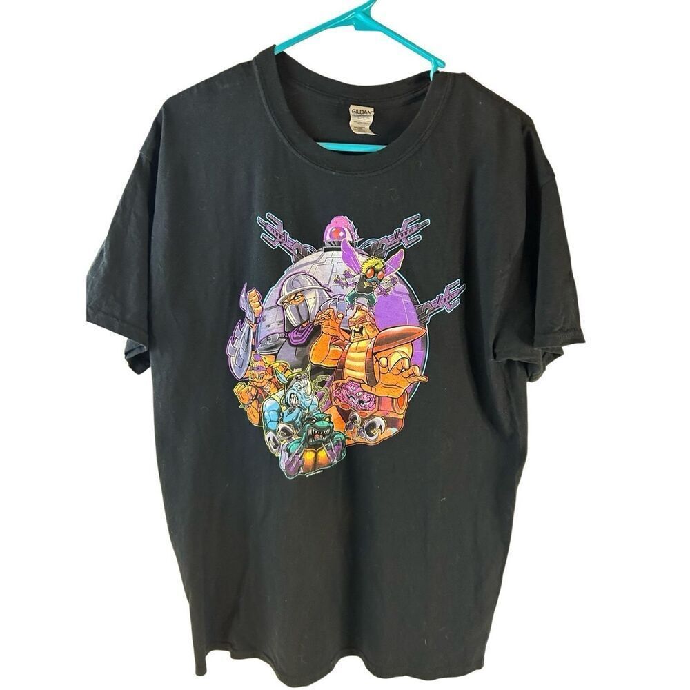 Ninja turtle pinball shirt large vintage single stitch 100 cotton‎